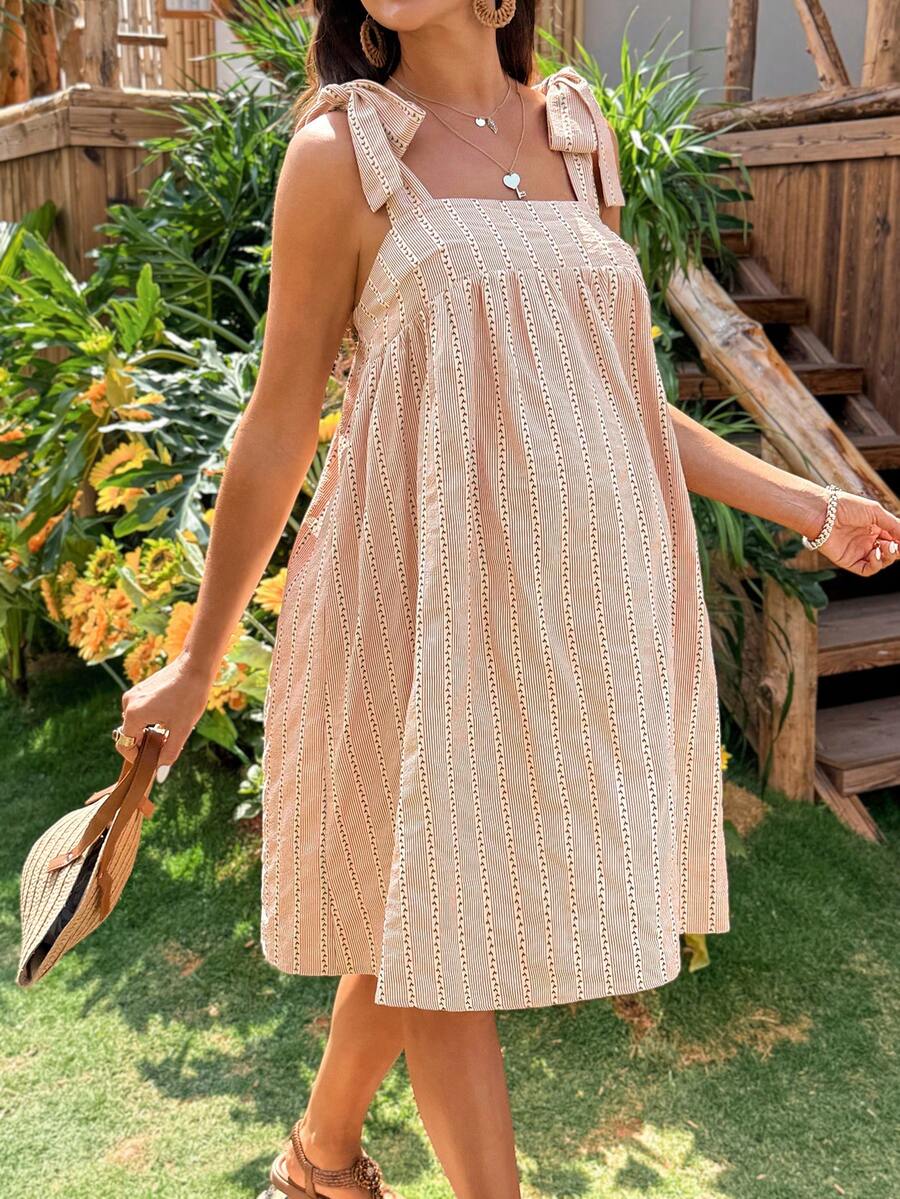 Solara Bloom Stripe Dress