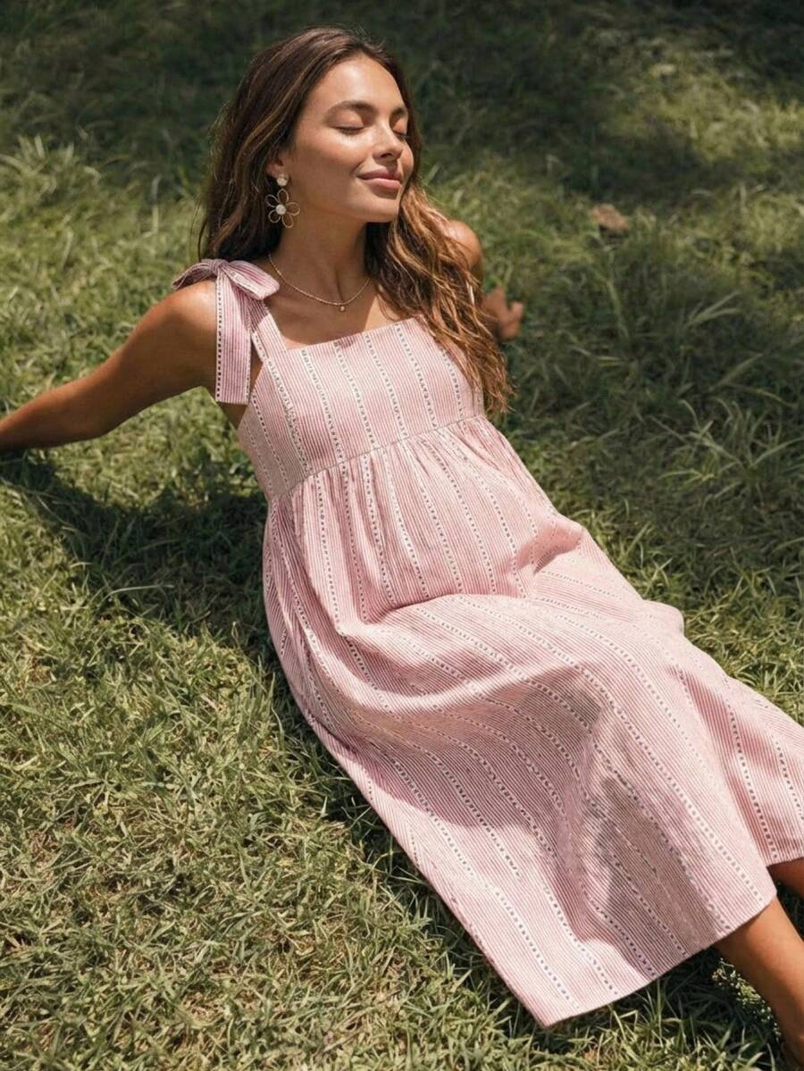Solara Bloom Stripe Dress