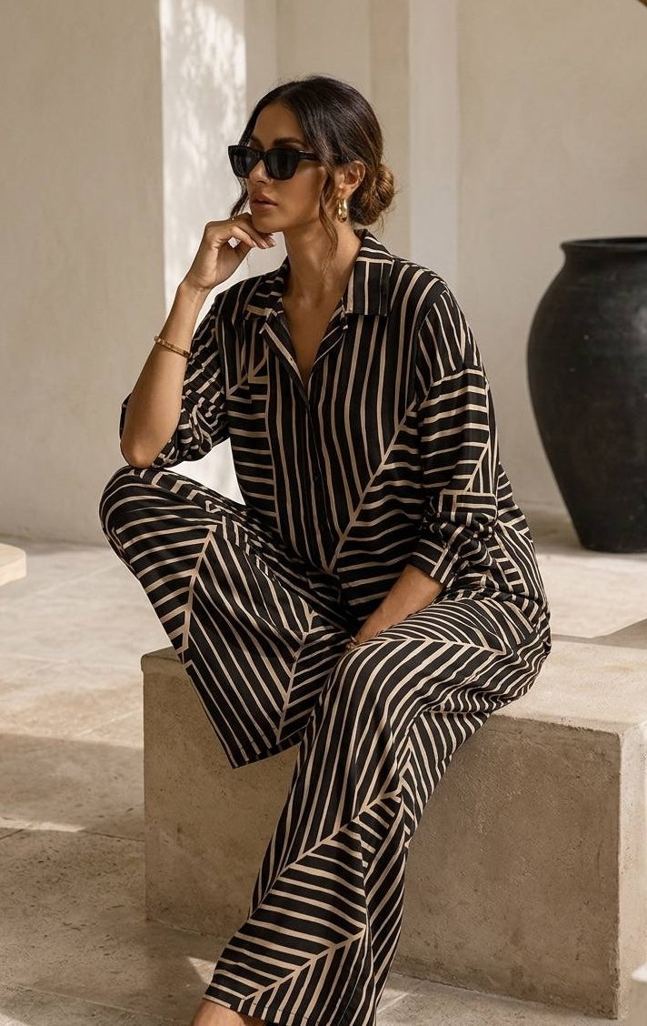 Midnight Geometry Printed Co-Ord Set