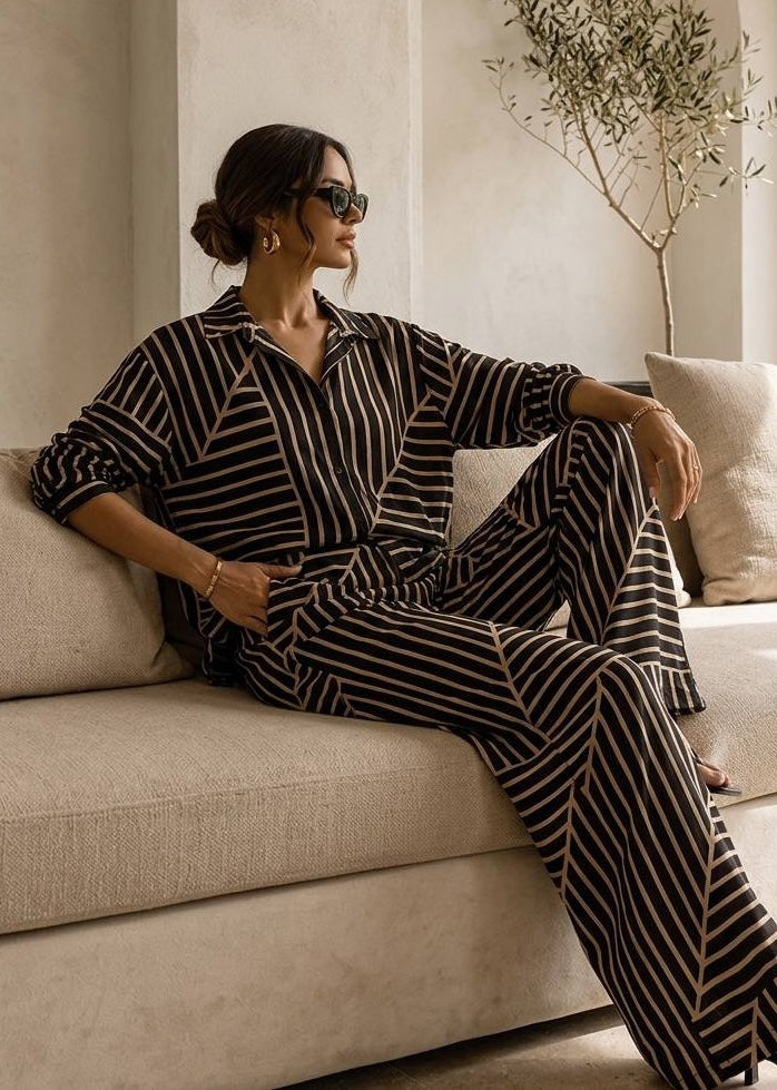 Midnight Geometry Printed Co-Ord Set